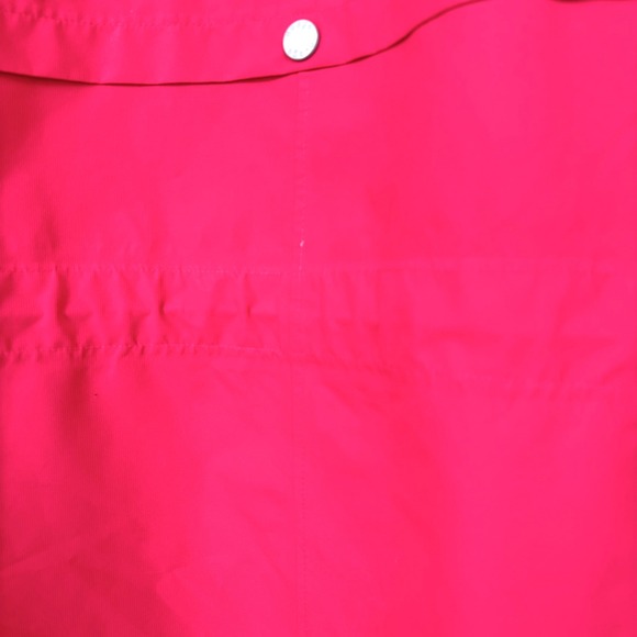 Nuage AtmoDry Hooded Rain Jacket Sz XL Pink Waterproof Long Breathable Bright - Picture 6 of 15